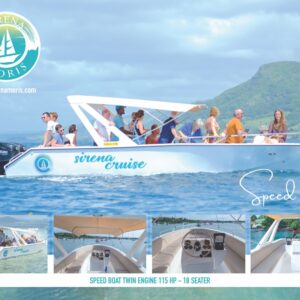 SpeedBoat Île-aux-Cerfs + GRSE Waterfall+ Lunch